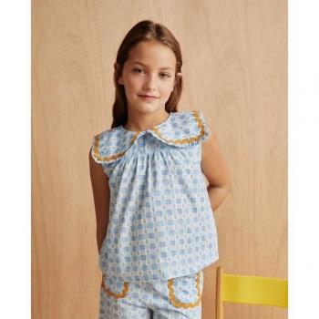Blusa de cuadros niña de Coconut
