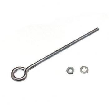 Corrosion-Resistant Eye Bolt Bundle with Nuts and Washers, M8 Thread Diameter, Length 200mm