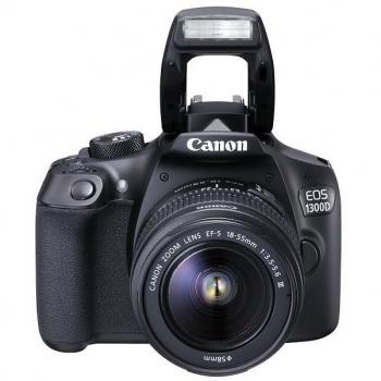 EOS 1300D 18MP Kit Fotocamera Digitale 18‑55mm – Wi‑Fi, NFC, Antracite