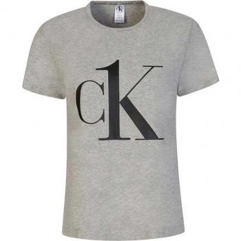 Calvin Klein T-shirt A Maniche Corte Grigia S