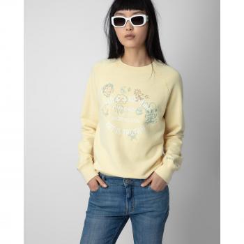 Zadig & Voltaire Women's Yellow Sweatshirt Size L