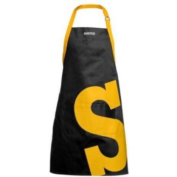 Adjustable Cooking Apron in Black and Yellow from Premier Housewares