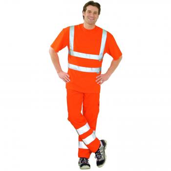 Planam Warnschutz T-Shirt Größe XL orange