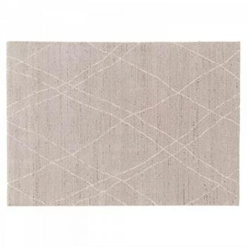 Tapis rectangulaire gris clair 160 x 230 cm