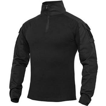 XKTTAC Herren Taktisches Hemd Outdoor Shirt Kampfshirt für Militär und Airsoft (Olive, XL)