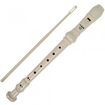 Flûte à bec soprano enfant blanc A‑Star REC01BE – Enregistreur Descant