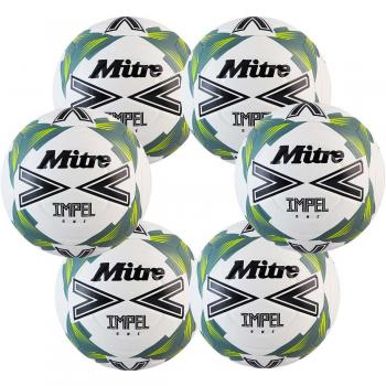 Mitre Impel One Pack of 6 Training Footballs