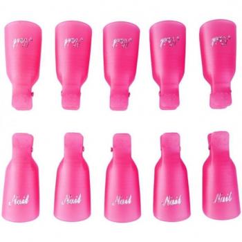 Kit de 10 cubiertas para eliminar geles semipermanentes