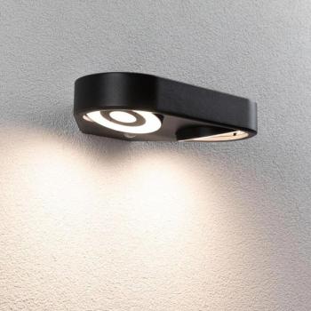 Silma Dual‑LED Motion Sensor Wall Light – IP44, Anthracite