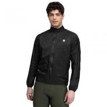 Chaqueta de lluvia deportiva J2 Tourmalet Siroko, modelo negro, hombre