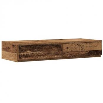 Lit de rangement en bois ancien Vidaxl, tiroirs intégrés 80x36,5x16,5 cm