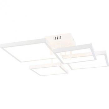 Plafonnier blanc 3 niveaux dimmable 4 lumières LED