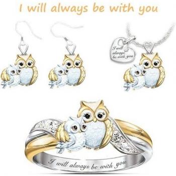 Anneau hibou pour femmes et filles
