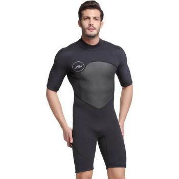 SBART Men's 2MM Short Sleeve Bathing Suit
