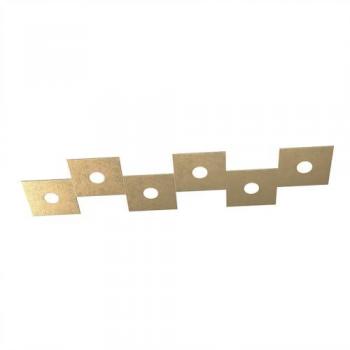 ECCENTRIC APPLIQUE 6 LUCI FOGLIA ORO