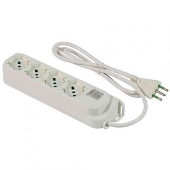 Prise Multiple 4P avec Interrupteur de Sécurité 10A