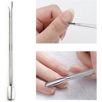 Dissolvant de cuticules en acier inoxydable