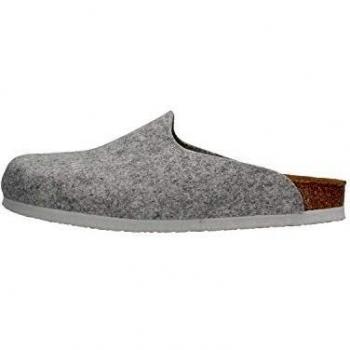 Birkenstock Amsterdam Unisex Adulti Cinturino Leggero in Lino Grigio