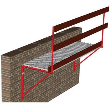 Staffa Matisère 9 m con Parapetto Frontale + Laterale – Tubo Tondo – KITCF1000EPX9M/GCL