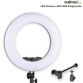 Iluminación LED Anular 60W RGBW Rainbow de Walimex Pro