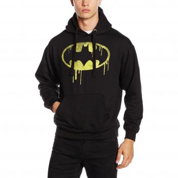 Batman–Cappuccino‑Pullover mit Tropfen‑Logo – Herren, L