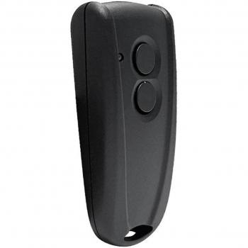 Télécommande noire 433MHZ pour porte roulante
