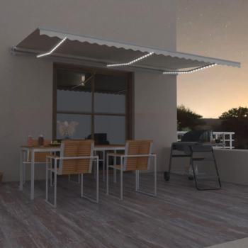 Ventilador LED Toldo VidaXL 600x300cm com Controle Automático