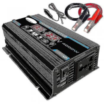 Convertidor de Potencia 12V/220V 4000W con control remoto y tomas duales