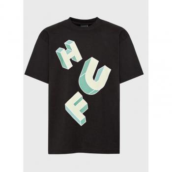 Camiseta Huf Abecedarian para Hombre en Negro