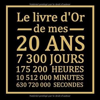 20 ans : Livre d'or pour anniversaire