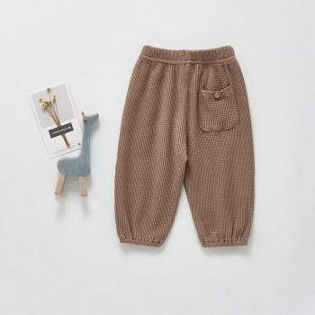 Pantalon Bébé Universel Élégant Beige Marron Tendance