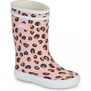 Kids’ AIGLE Lolly Pop Play 3 Leopard‑Print Rain Boots – UK 12.5