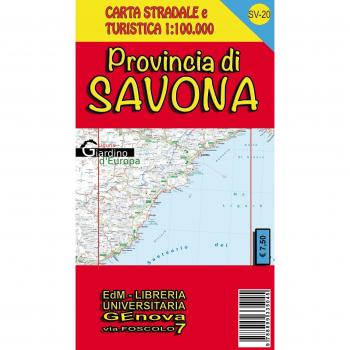 Provincia di Savona. Carta stradale e turistica 1:100.000