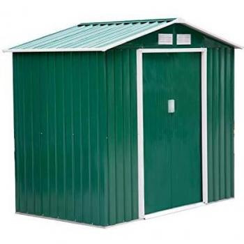 Large Patio Roofed Tool Metal Storage Building