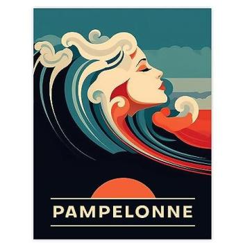 Blue Horizon – Pampelonne Beach Femme Poster