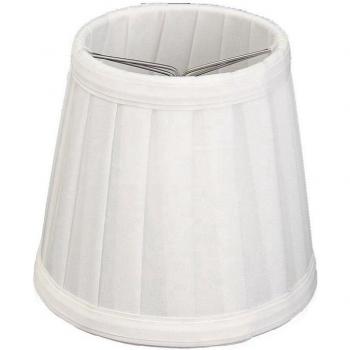 Table lumineuse vintage : abat‑jour en tissu blanc avec porte‑couvercle