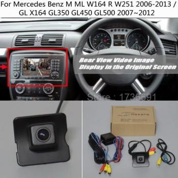 Caméra de recul HD Compatible avec écran d'origine pour Mercedes Benz M ML W164