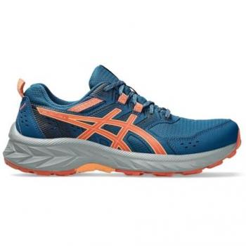 Zapatilla Deportiva ASICS Gel‑Venture 9 Azul Oscuro y Naranja para Mujer