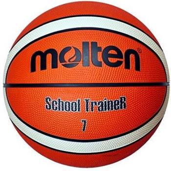 Molten Basketball Ball School Trainer Orange Ivory Gummi, Größe 7