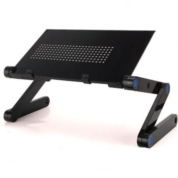360° Portable Laptop Desk with Aluminum Frame and Mouse Pad