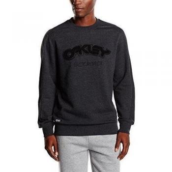 Sudadera Oakley Lookback Crew gris antracita para hombre Talla:L