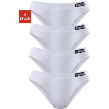 Petite Fleur Jazz‑Pants Damen – Weiß, Packung aus 4 Paaren
