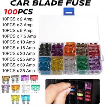 100-Piece Medium-Sized Car Fuse Kit