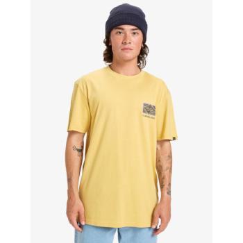 Herren‑Shirt Quiksilver „Evo Crisis“ – Gelb, S, 100 % Baumwolle