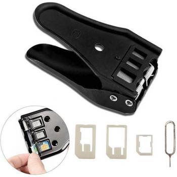 3-in-1 SIM Card Cutter Tool for iPhone 6/7/8 and Samsung