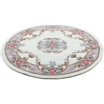 THEKO Teppich Ming, rund, 14 mm, Acryl, perfekt für Wohnzimmer & Schlafzimmer