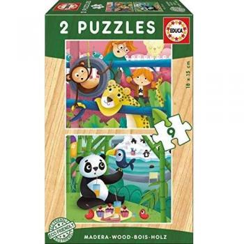 Animali dello Zoo Puzzle 9 Pezzi