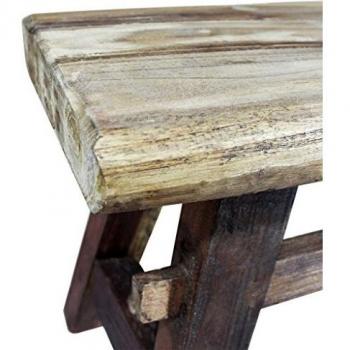 Panca in Legno Riciclato 100x28x43 cm