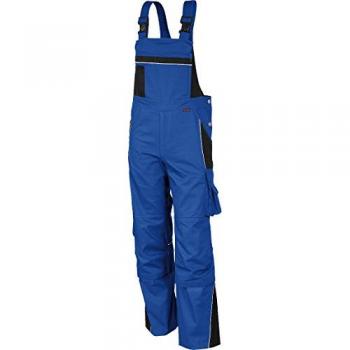 QUALITEX ARBEITSOVERALL Latzhose PRO kornblau/schwarz Herren Größe 28