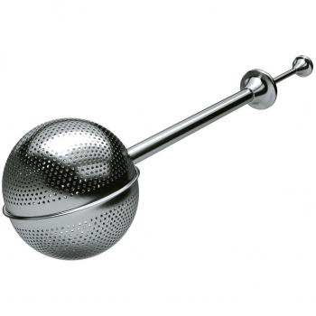 Silicone Gold Infusion Spoon SG3141 – Stainless Steel, Silver 18x8x4 cm